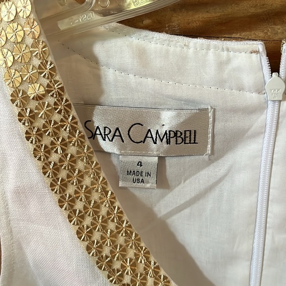 Sara Campbell White Linen Dress - Picture 6 of 10